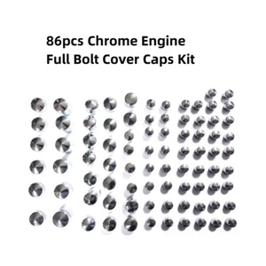 86pcs Chrome Engine Full Bolt Cover Caps Kit Fit For Davidson Dyna 1999-2005 - Picture 1 of 9