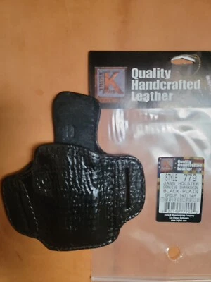 FUNDA TRIPLE K #779 CUERO PIEL DE TIBURÓN SE ADAPTA A ESCUDO S&W/SPRINGFIELD XDS Foto 1 de 3