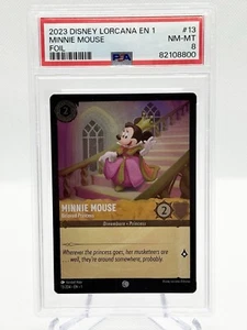 2023 Disney Lorcana Minnie Mouse - Beloved Princess 13/204 PSA NM-MT 8 - Picture 1 of 2