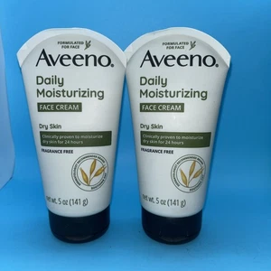 Crema facial hidratante diaria Aveeno 5 oz piel seca avena calmante paquete de 2 - Imagen 1 de 2