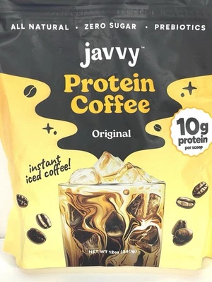 Javvy Protein Café Suero y Café Instantáneo 20 Porciones Original Exp 4/27 Foto 1 de 4