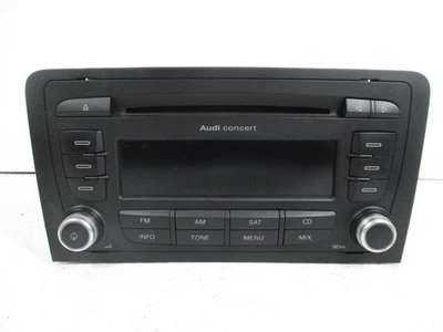 Receptor de radio CD Audi A3 2010-2013 con Audi Concert on Face OEM LKQ Foto 1 de 4