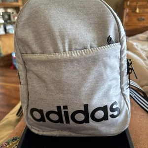 Adidas Core Mini Backpack Smoke Grey Multi-Zippered  4018 - Picture 1 of 19