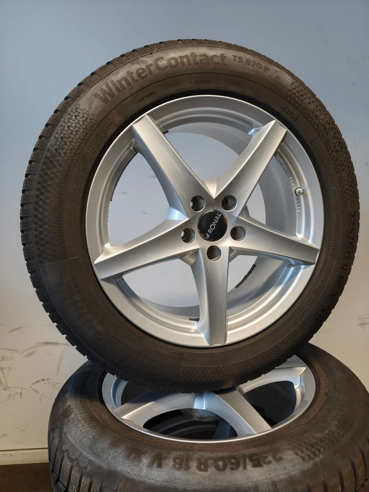 4 Winterreifen 235/60R18 18"  Ronal Alufelgen KBA 45732 8Jx18 ET 35 - Bild 1 von 4