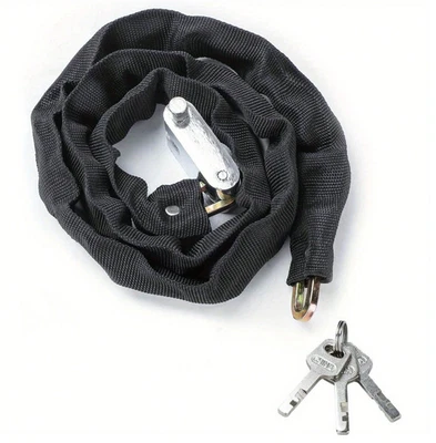 Heavy Duty Strong Motorcycle Motorbike Bike Security Chain And Padlock Lock - Image 1 of 4