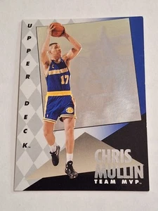 1992 CHRIS MULLIN UPPER DECK TEAM MVP HOLOGRAMM NBA CARD #9 GS WARRIORS PACERS - Bild 1 von 2