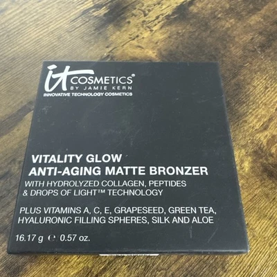 IT Cosmetics Vitality Glow Anti-Aging Matte Bronzer 0.57 oz NEW Rare - Image 1 of 4