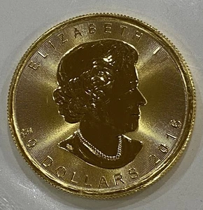 2016 Canada 1 oz Gold Maple Leaf BU - Picture 1 of 4