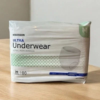 Ropa Interior McKesson Ultra PESADA Absorción 20 ct Mediana Pull Up Comodidad Suave NUEVA Foto 1 de 2