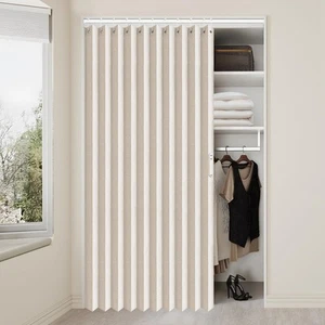 Accordion Style Door Curtains for Doorways - Laundry Room Curtains for Doorwa... - Picture 1 of 7