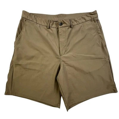 Old Navy Active Tech Hybrid Shorts Men’s 36 Khaki Tan Stretch Golf Wicking - Image 1 of 4