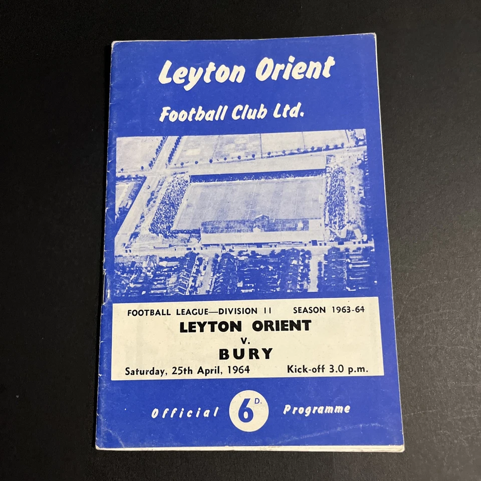 (2) Leyton Orient v Bury. 25th April, 1964 . Second Division. - Image 1 of 3