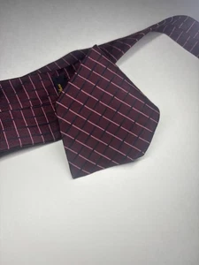 "Corbata geométrica granate Brooks Brothers Makers para hombre 57"" 100 % seda" - Imagen 1 de 6