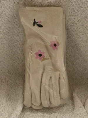 Mujer 100% Poliéster Marfil Invierno Calentamiento! Guantes Shell 100 % polar Foto 1 de 2