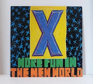 X More Fun in the New World Vinyl LP 1983 Promotional Copy Punk Elektra Records - Picture 1 of 14