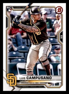 2021 Bowman Luis Campusano RC Rookie San Diego Padres #68 Mint