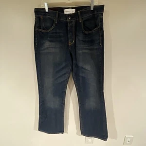 Paper Denim Cloth Sz 34X32 Mens Alec Jeans Relaxed Bootcut Dark Wash Blue - Picture 1 of 5