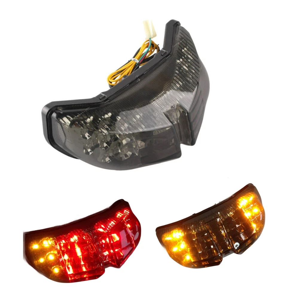 Luz trasera LED señales de giro para Yamaha Fazer Fz1 2006 2007 2008 2009 2010 humo Foto 1 de 4