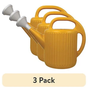 (3 pack) 2-Gallon Plastic Watering Can, Yellow - Picture 1 of 8