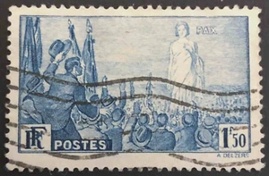 France - 1936 - 1f 50c blue - Universal Peace - ULH - Picture 1 of 2
