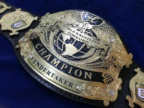 UNDERTAKER BELT WWF UNDISPUTED CHAMPIONSHIP BELT WWF WRESTLING REPLICA BELT 2MM Cover