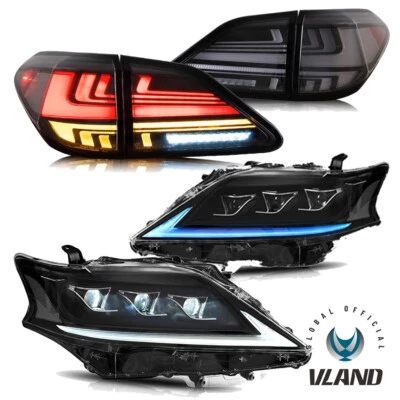 2 juegos de faros LED + luces traseras VLAND para Lexus RX 350 450H 2013-15 con animación Foto 1 de 4
