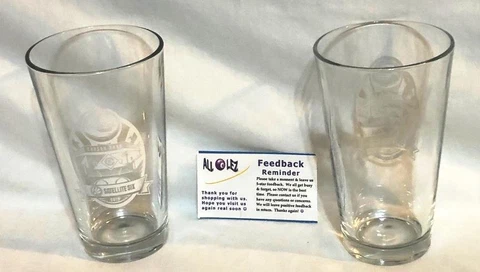 2019 EAU CLAIRE EXPRESS CARSON PARK "SATELLITE SIX" SGA PINT GLASSES ~ LOT of 2 Cover