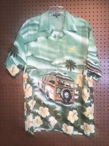 Scorpio Men’s Sz Large Las Vegas Hawaiian Short Sleeve Button Up Shirt EUC #21 - Picture 1 of 8