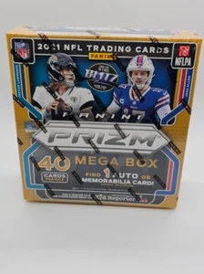 Tarjetas coleccionables de fútbol americano Panini NFL 2021 Prizm Mega Box exclusivas de fanáticos - Imagen 1 de 2