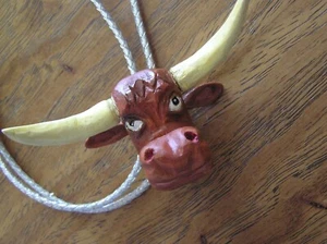 Handmade Texas Longhorn bolo tie - Picture 1 of 3