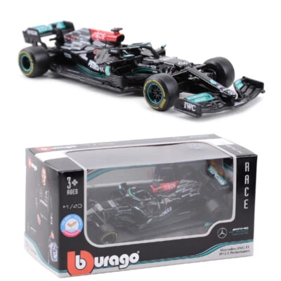 Bburago 1:43 2021 Mercedes AMG W12 E #44 Lewis Hamilton F1 Racing Car Model - Image 1 of 4