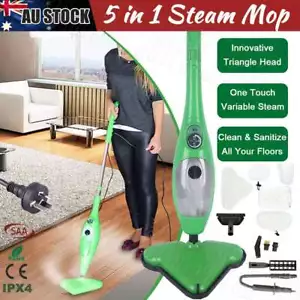 5-IN-1 Handheld Steam Mop Cleaner Carpet Floor Cleaning Multi Function 400ml AU - Picture 1 of 12