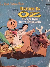 Edition "A" RETURN TO OZ-ESCAPE FROM THE WITCHES CASTLE Little Gldn Bk 1985