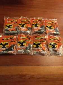 NOS 8 VTG Halloween Balloons Orange Black 1991 Unique Industries Cat Package B1 - Picture 1 of 10