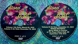 DISCO at The BBC 2 DVD Set Volumes I, II and III Donna Summer & BARRY WHITE LIVE - Picture 1 of 6