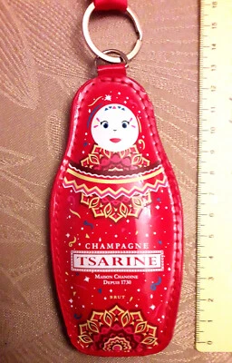 Porte-clé Matriochka Champagne Tsarine 12cm - Photo 1/3