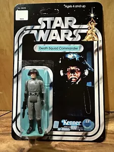 Vintage Star Wars Original Death Squad Commander on Custom 12 Back A NEW HOPE - Picture 1 of 10