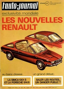 L'AUTO JOURNAL Nr. 3 11.02.1971 PORSCHE 914/6 SIMCA1301S MONTE CARLO Les elephants - Bild 1 von 1