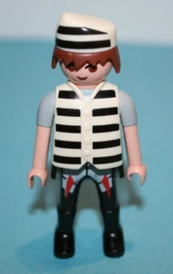 Playmobil Ersatzteil Figur 6872 Polizei Kommandostation Gefängnis Gefangener - Bild 1 von 3