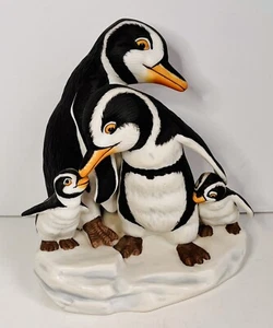 Franklin Nuova WE FOUR Statuetta Pinguino Emblema 1988 Porcellana 7" - Foto 1 di 6