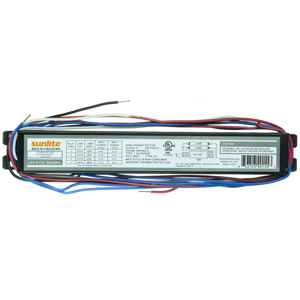 Sunlite SB232MV Multi Volt Electrical Ballast - Image 1 of 1