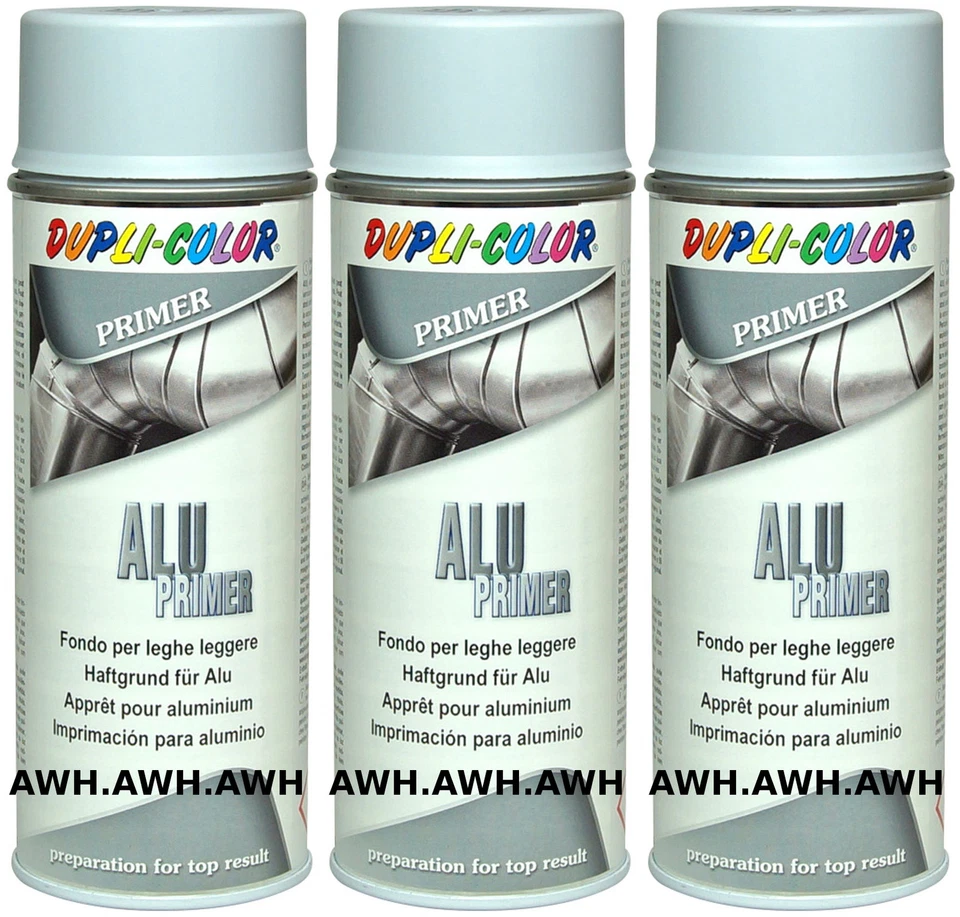 3x400ml Alu Primer Haftgrund Lackspray Grundirung für Aluminium Untergrund Grau - Bild 1 von 1