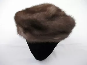 Vintage Miss Alice The Halle Bros Co Mink Fur Hat - Picture 1 of 12