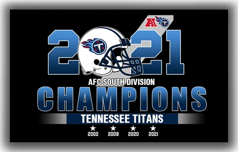 Tennessee Titans AFC South Division Champions Flag 90x150cm 3x5ft Best banner Cover