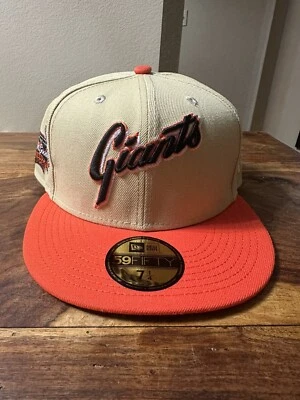 SAN FRANCISCO GIANTS NEW ERA 59FIFTY 7 1/4 VEGAS GOLD SCRIPT Side Patch Fitted - Image 1 of 4
