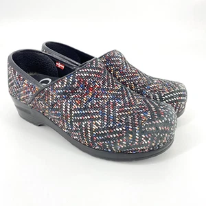 Sanita Danish Clogs Nurse Professional Special Edition Red Multi Color Size 37 - Picture 1 of 6