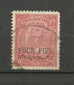 INDE - 1931 - États féodaux indiens - Travancore Anchel - Imagen 1 de 1