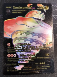Sandaconda Vmax Rare Black Fan Art Pokemon Card - Picture 1 of 4