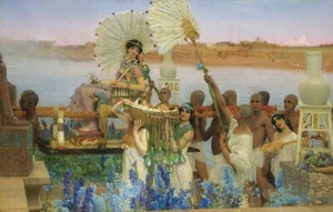 Sir_Lawrence_Alma-Tadema_-_The_finding_of_Moses Poster Leinwand Film Film Druck A - Bild 1 von 11