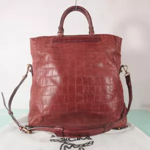 MCM Leder große Schultertasche mit Kreuz authentisch + Staubbeutel - Bild 1 von 10